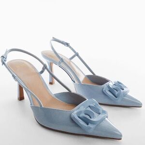 Mango Sling Back Heel Shoes Casual classic comfy wedding formal fashion party